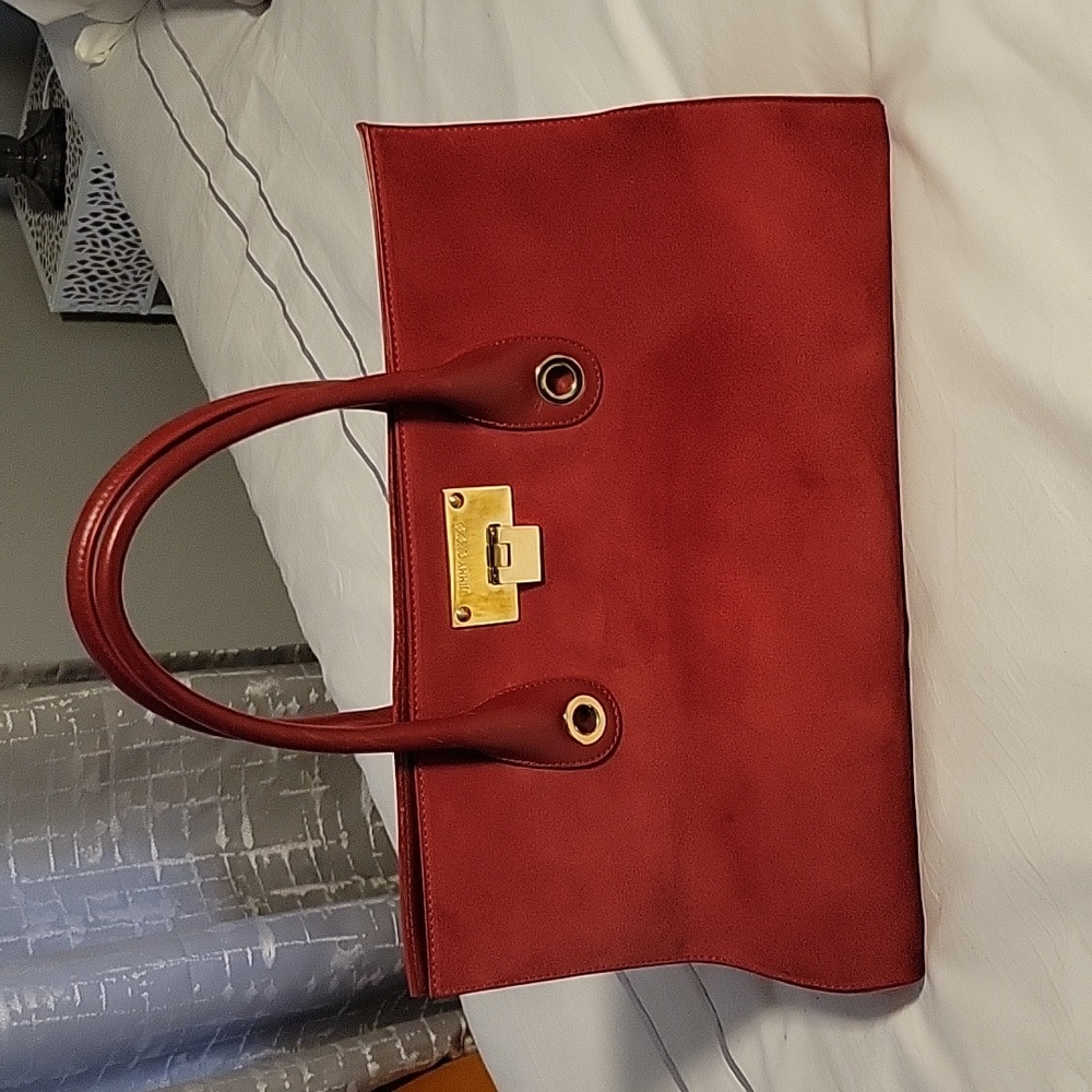 Jimmy Choo Red Suede Handbag
